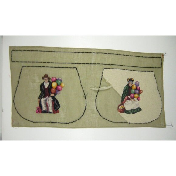 Paragon Crewel Embroidery Purse Form Needlecraft Royal Doulton Canvas Vintage - Picture 7 of 12